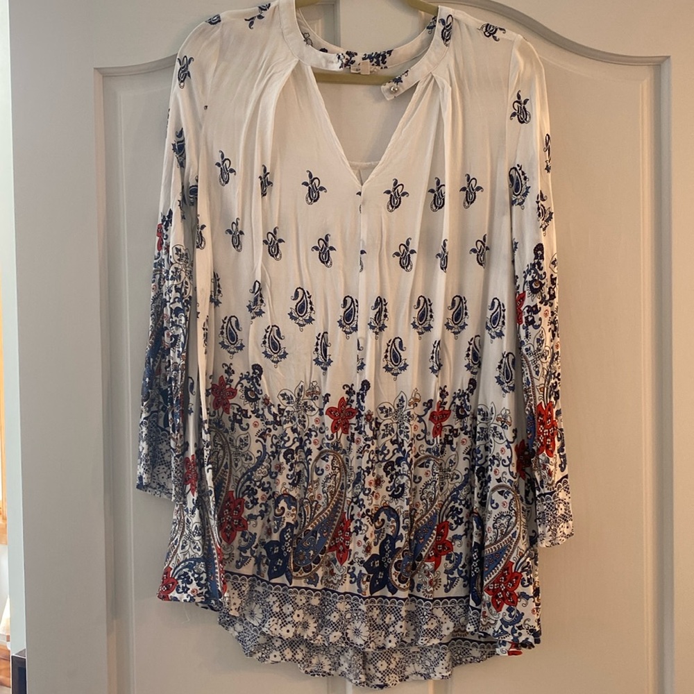 En Crème blouse size s